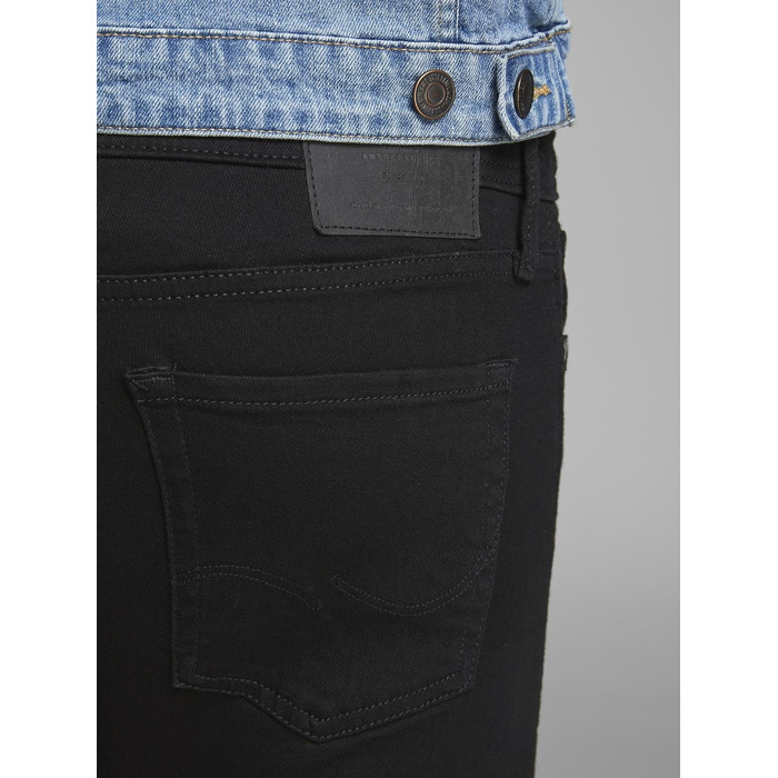Чоловічі джинси Jack & Jones Jjiliam Skinny чорного кольору, розмір 32W/32L
