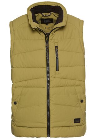 Чоловічий жилет camel active з коміром-стійкою, колір моховий камінь, розмір XXL