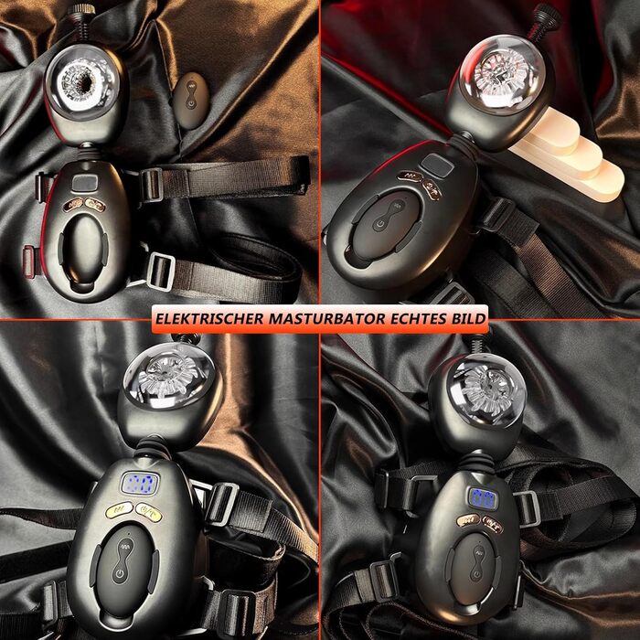 Вібратор для чоловіків з 9 рівнями вібрації та функцією страпа-он - сексуальна іграшка для чоловіків