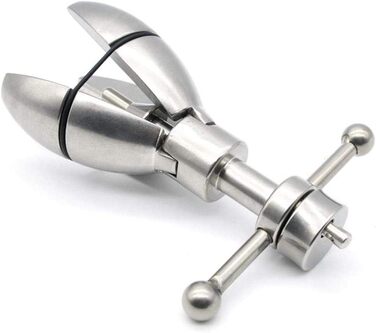 Анальний дилататор з замком Edelstahl Deluxe Asslock XL Buttplug з гачком