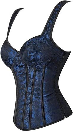 Корсет для жінок YLCYDLYU Jacquard з відкритими плечима, великий розмір, корсет-топ, корсет-бюстгальтер, стимпанк, шнуровка, кістки, білий XXL