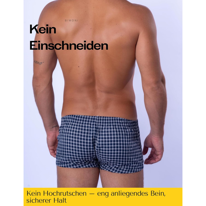 BIMONI Боксер чоловічий з м'якої бавовни, низька посадка, сексуальний дизайн, труси-боксери, труси для чоловіків, гіпстерський стиль (Темно-синій, XL)