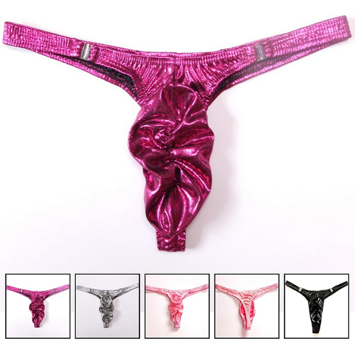 Чоловіча білизна Faringoto: 6 шт. Jockstrap-Tanga з блискучого жакарду, моделі G-String, універсальний розмір