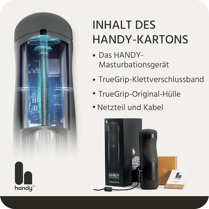 Інтерактивний чоловічий мастурбатор Handy з Wi-Fi/Bluetooth – VR-сумісний stroker для чоловіків