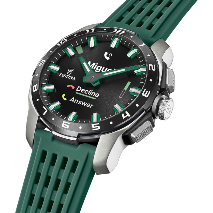Смарт-годинник Festina Connected світло-зеленого кольору
