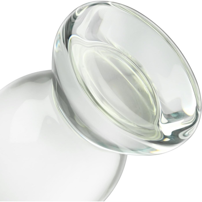 Анальний плагін Glas Kristall від SXOVO: скляний дildo для масажу простати та G-точки, стимулятор анального сексу для жінок, чоловіків та пар (M) 14см, 5.7см